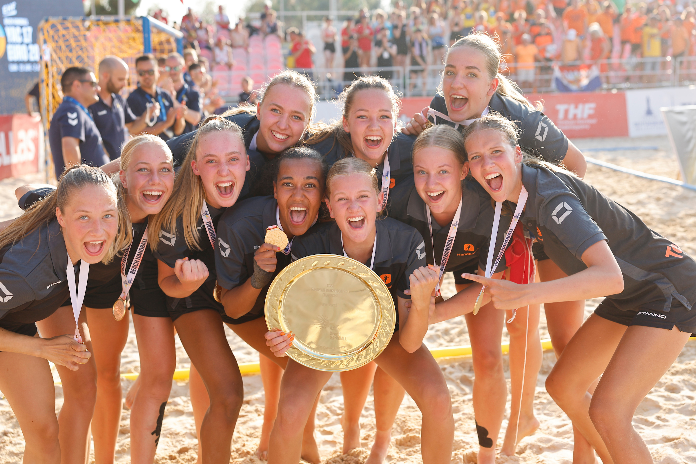 Hungary and Netherlands claim gold at YAC 17 EHF Beach Handball EURO