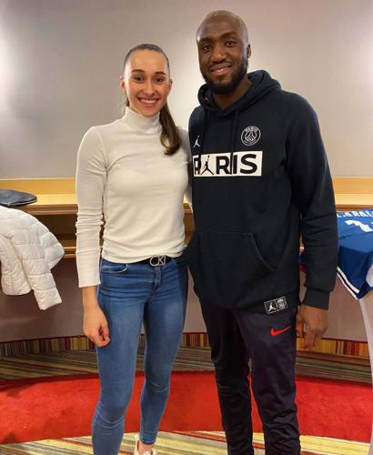 Greta Marton with Luc Abalo at Tokyo 2020